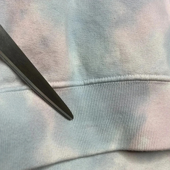 SPIRITUAL GANGSTER Happiness Is The Way Tie Dye Watercolor Crewneck Sweatshirt - Picture 9 of 15